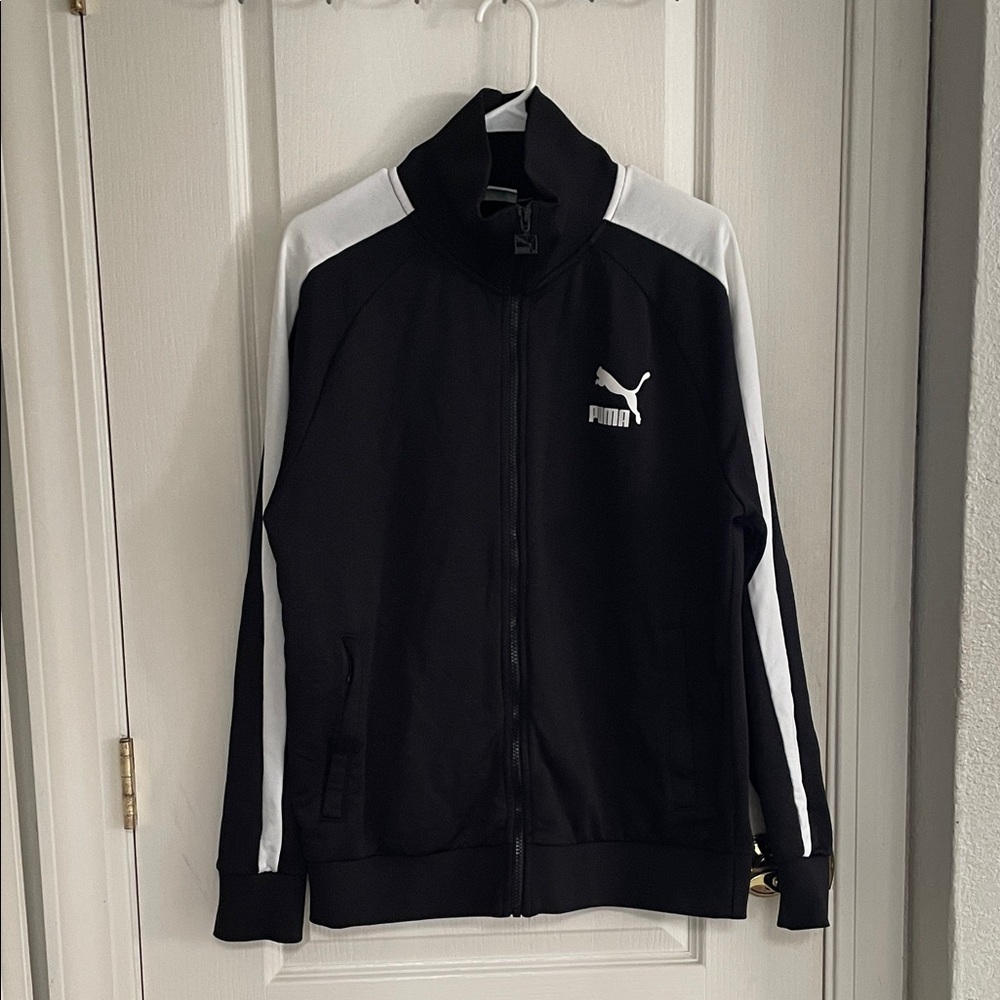 PUMA Black and White Varsity Jacket